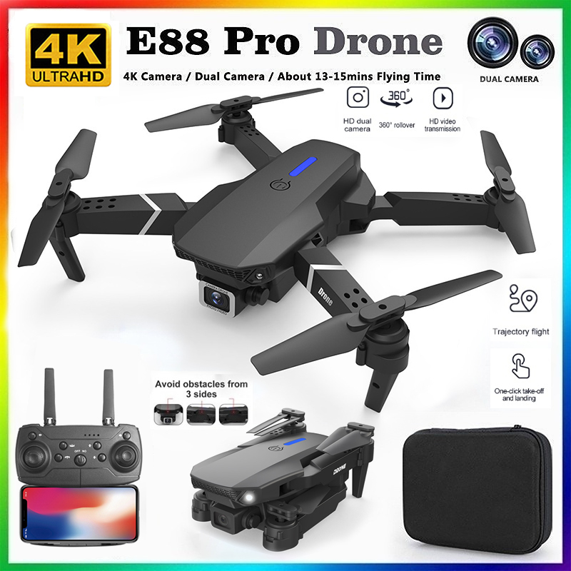 Drone Camera Professional - طائرة بدون طيار E88 احترافية جديدة