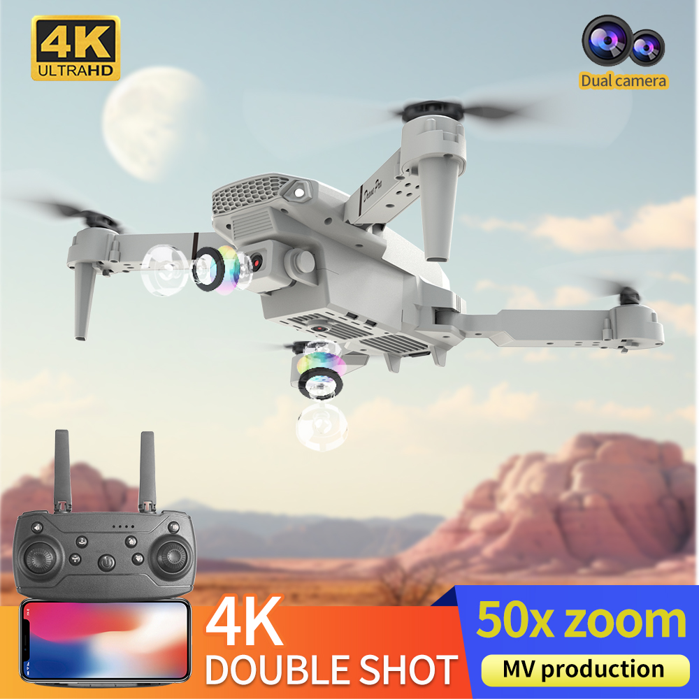 طائرة بدون طيار E88 احترافية ج - مراجعة Drone Camera Professional وسعره