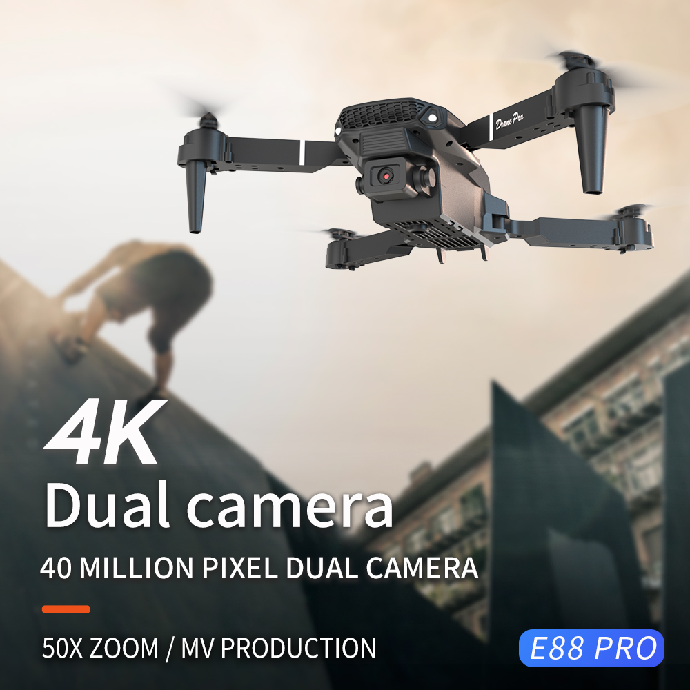 طائرة بدون طيار E88 احترافية ج - مراجعة Drone Camera Professional وسعره
