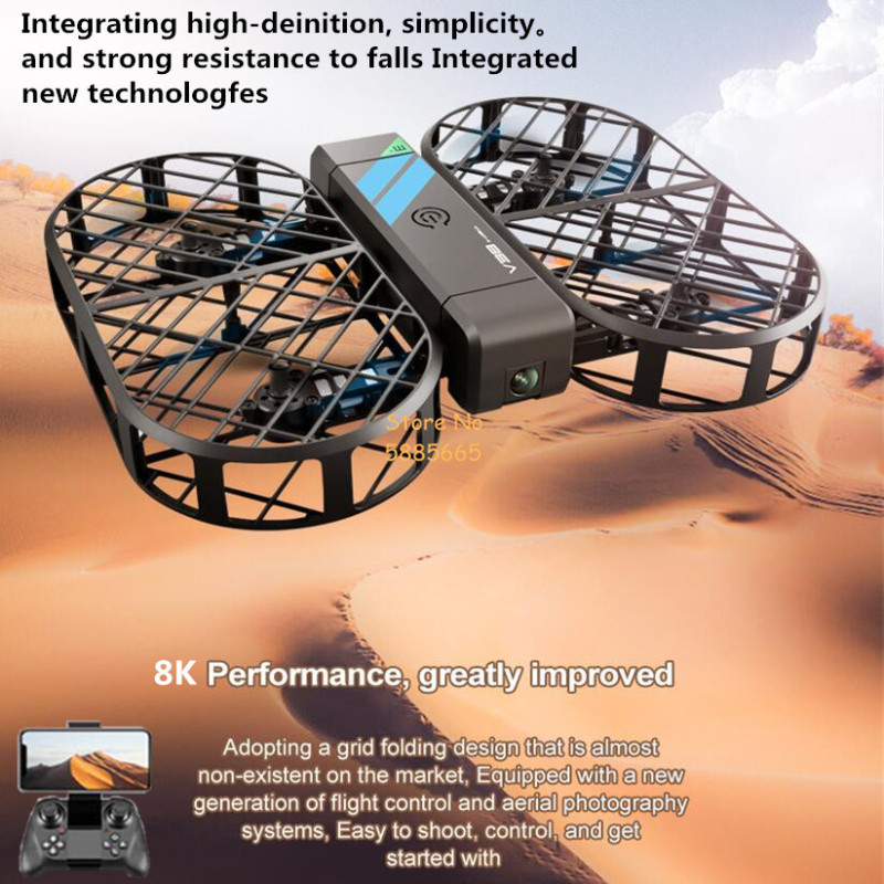 كاميرا 8K عالية الدقة 360 °    - مراجعة Drone Camera Hd وسعره
