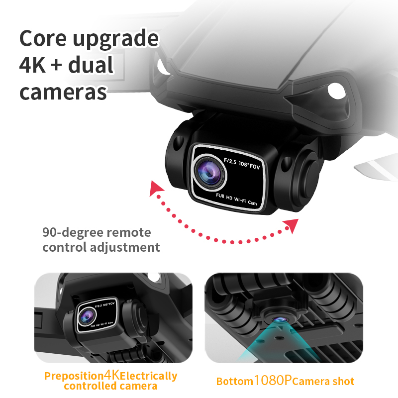 طائرة بدون طيار L900 بلس 4K اح - مراجعة Drone Camera Professional وسعره