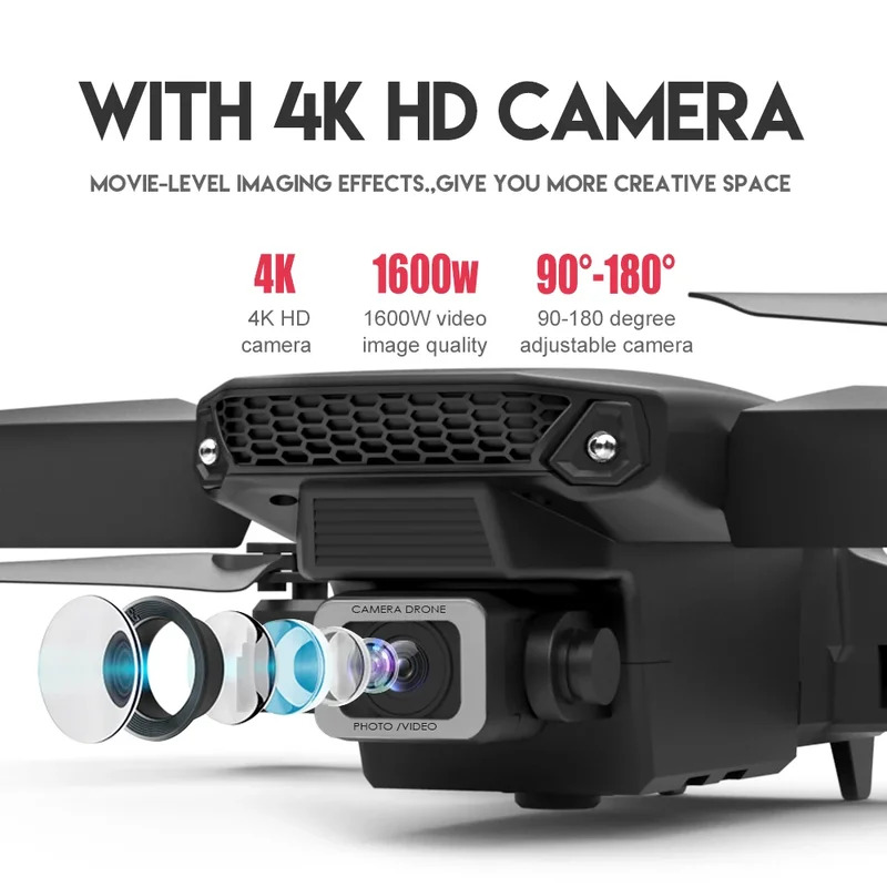 طائرة بدون طيار E88 ProIntelli - مراجعة Drone Camera Hd وسعره